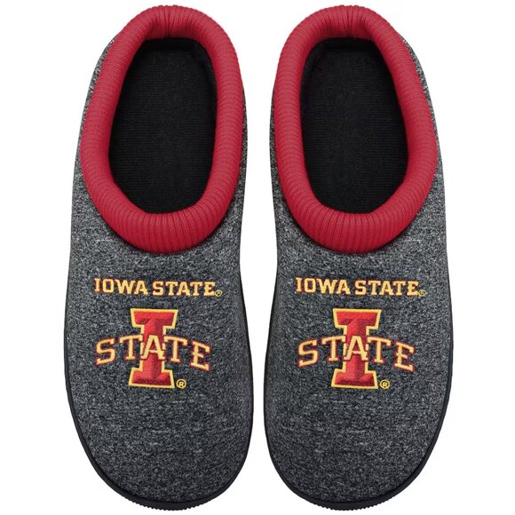 NEW Men's FOCO Iowa State Cyclones Cup Sole Slippers Medium 9-10 - Picture 1 of 6